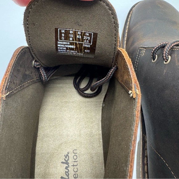 Clark’s Desert Evo Chukka Boot Brown Beeswax Leather Mens Size 10 - Picture 5 of 8
